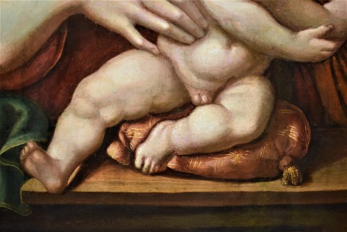 XVIe siècle et avant - Vierge à l'Enfant et Saint Jean Baptiste - atelier de Giampietrino (1480-1553)